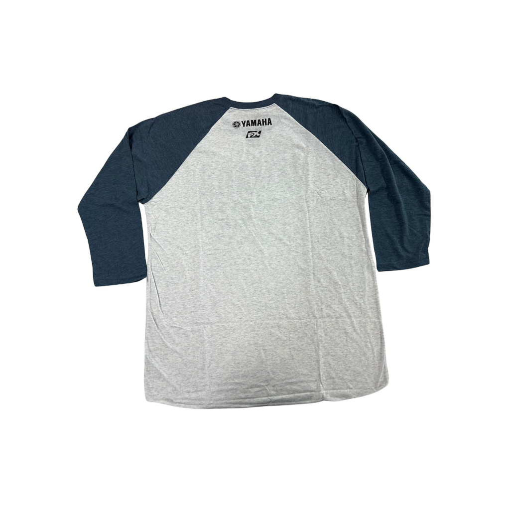 Factory Effex Yamaha Vet Baseball T-Shirt – Heather Gray/Navy