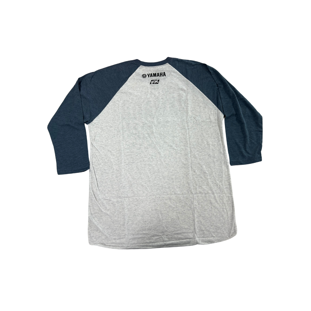 Factory Effex Yamaha Vet Baseball T-Shirt – Heather Gray/Navy
