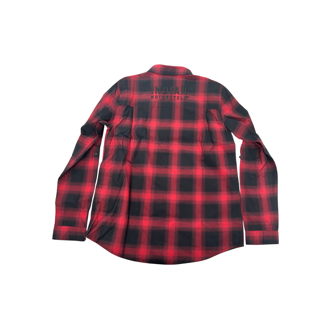 Indian Motorcycle Women’s Plaid Long Sleeve Shirt