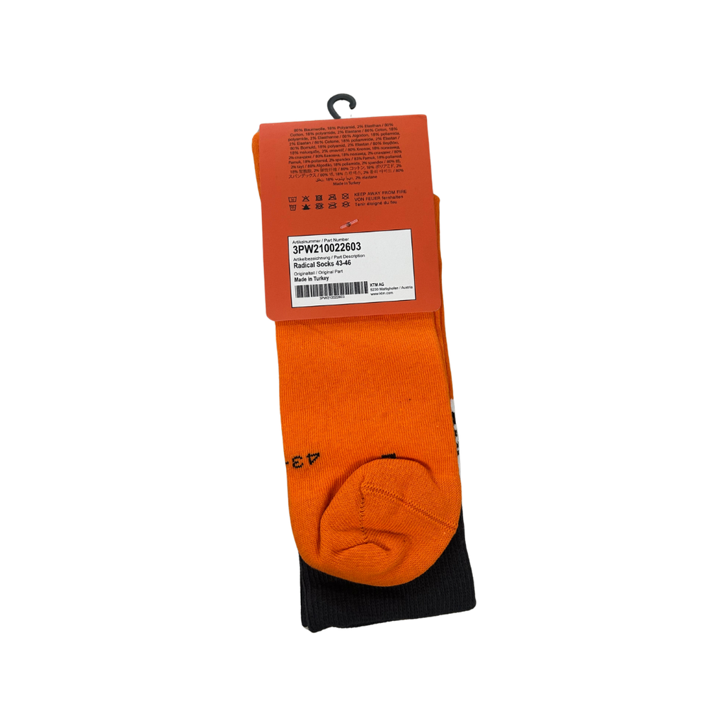 KTM Radical Crew Socks – Orange/Navy/White