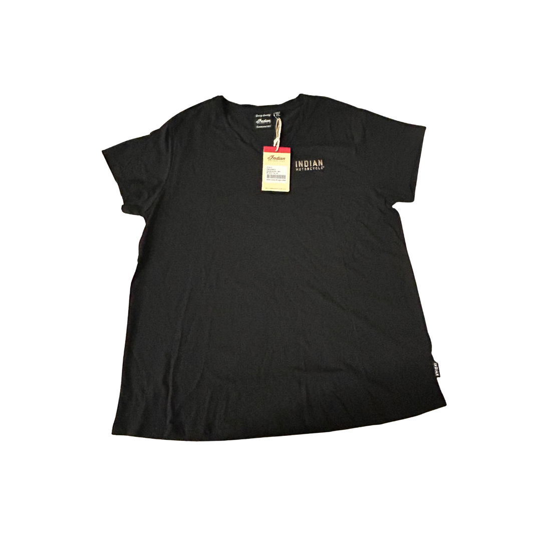 Indian Motorcycle Women's IMC 1901 Block T-Shirt Black | 2XL