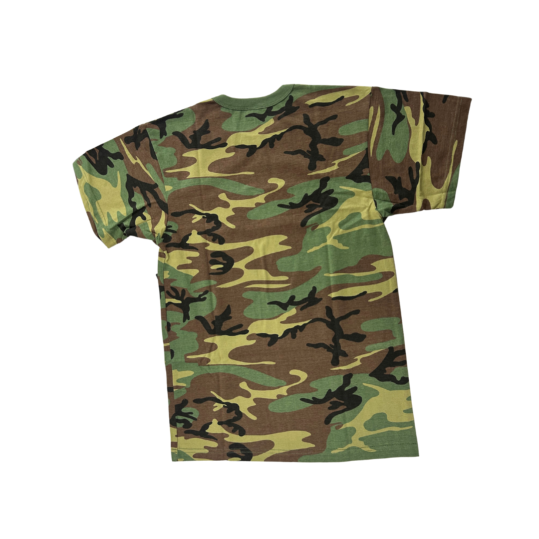 Kawasaki 3 Green Lines Camo T-Shirt – Green | Medium