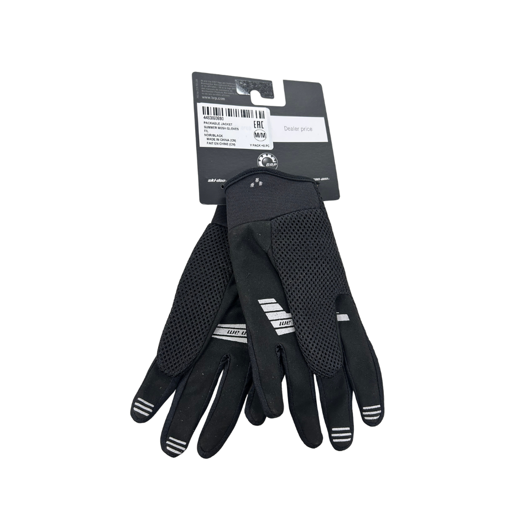Can-Am Women’s Mesh Riding Gloves – Black