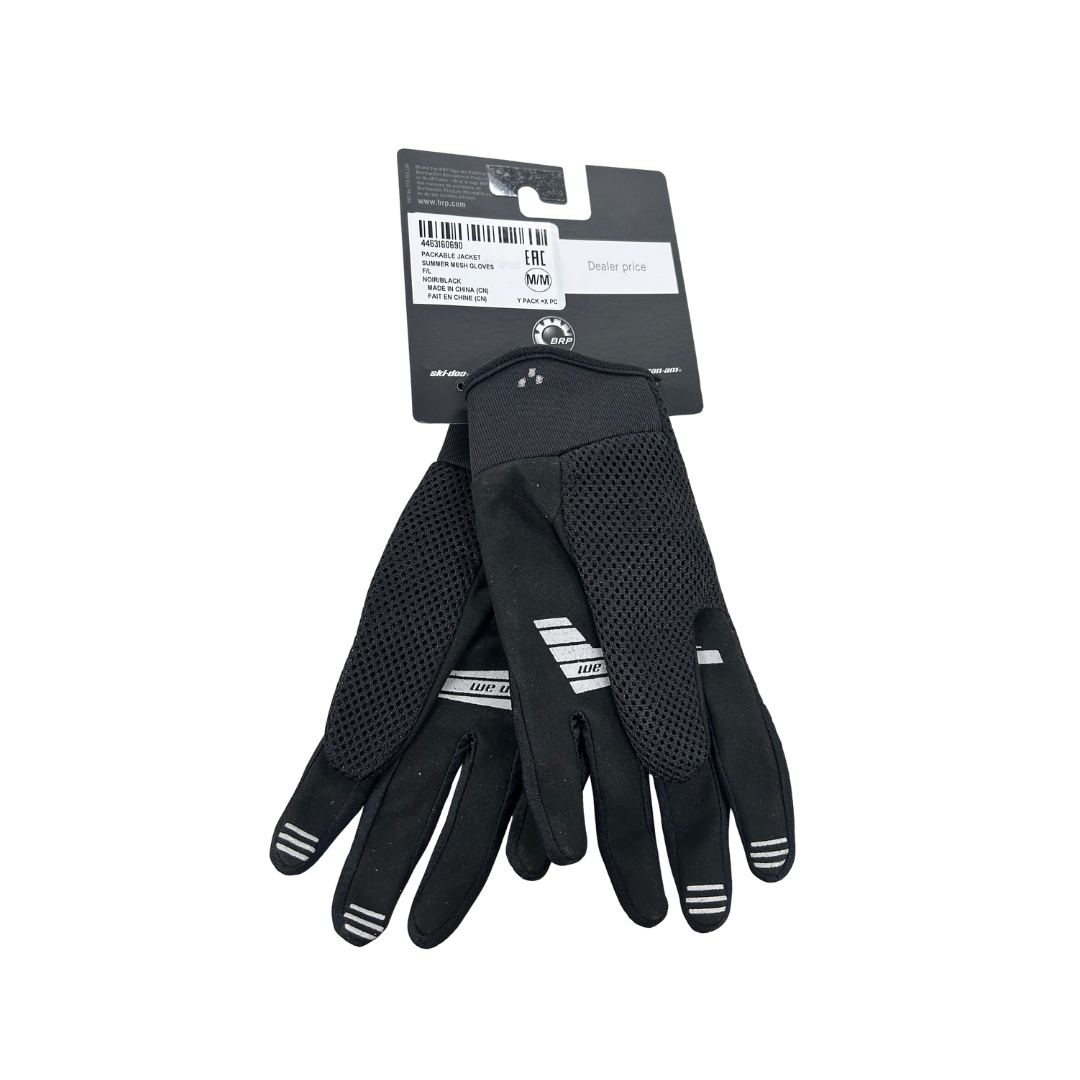 Can-Am Women’s Mesh Riding Gloves – Black