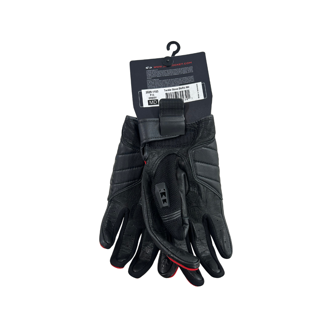 Joe Rocket Tactile Mesh Motorcycle Gloves – Black/Red
