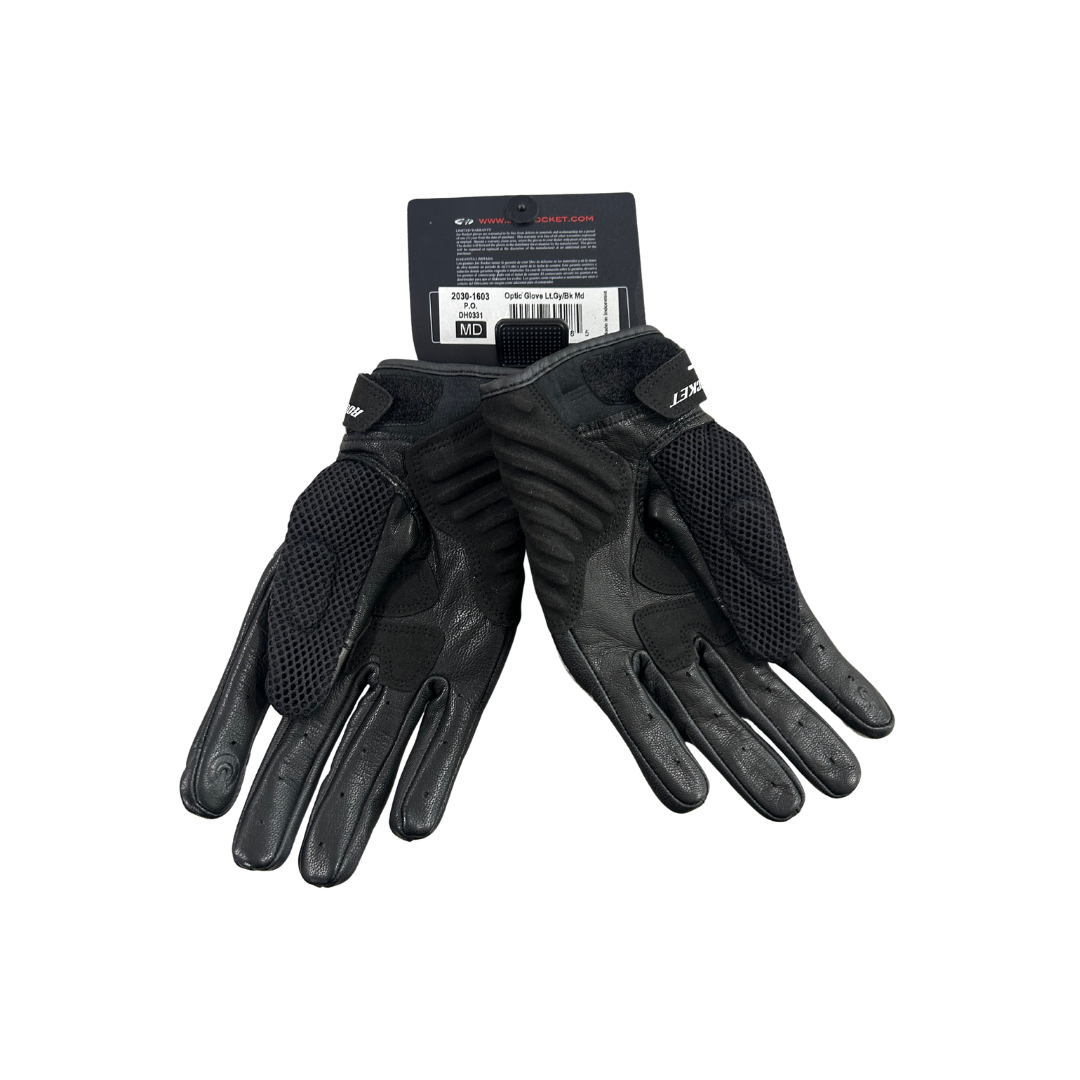 Joe Rocket Optic Mesh Motorcycle Gloves – Black/Light Grey
