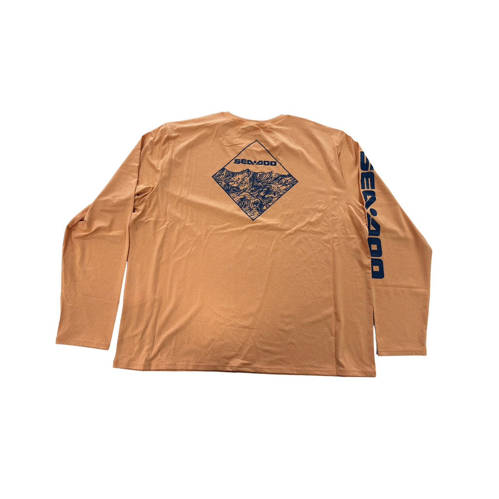 Sea-Doo Men’s UV Protection Long-Sleeve Shirt – Orange