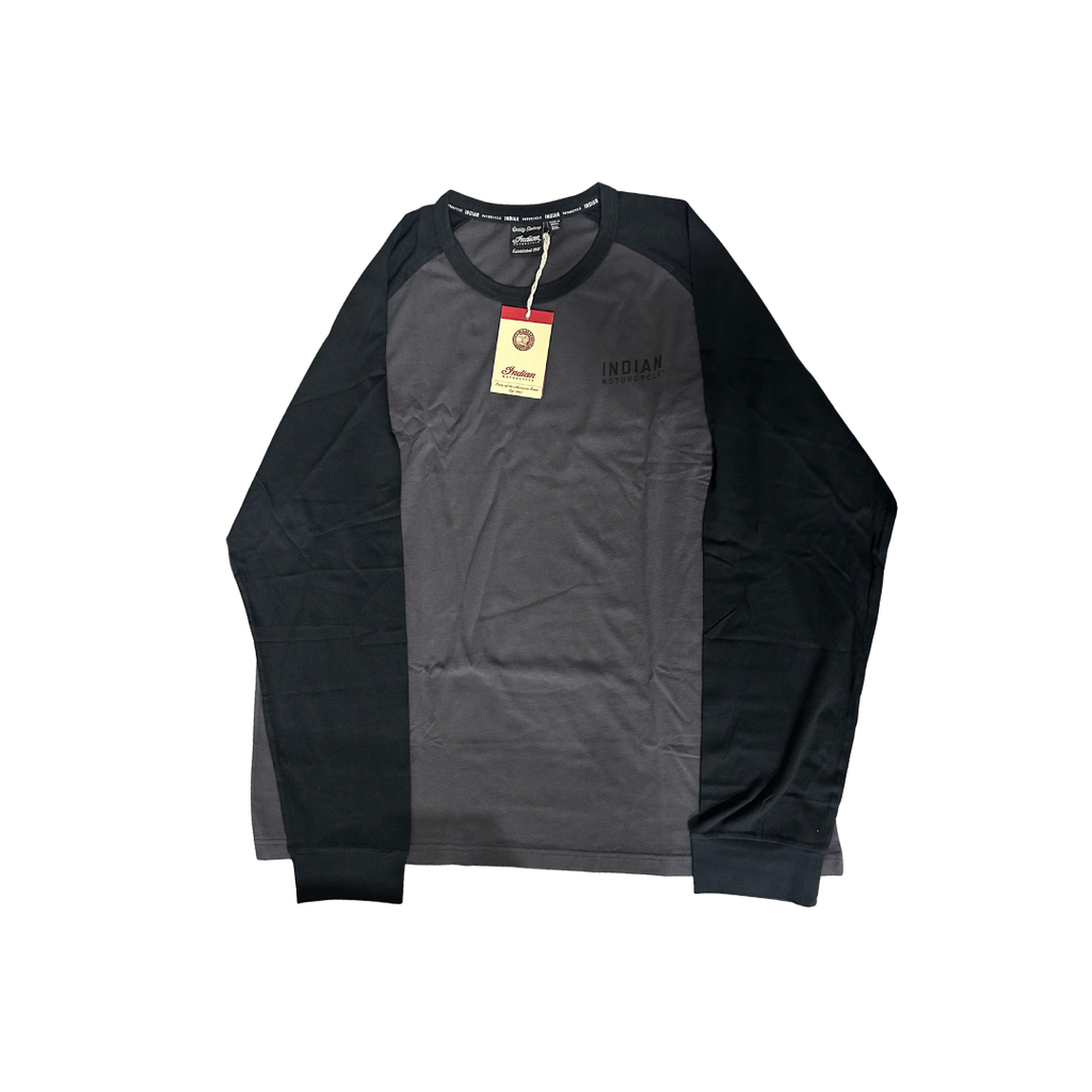 Indian Motorcycle Men’s IMC Raglan Tee – Charcoal