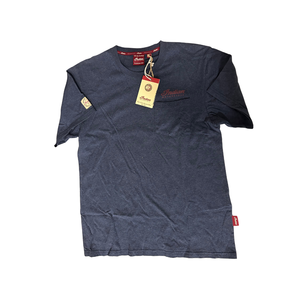 Indian Motorcycle Men's Vintage Graphic T-Shirt Navy