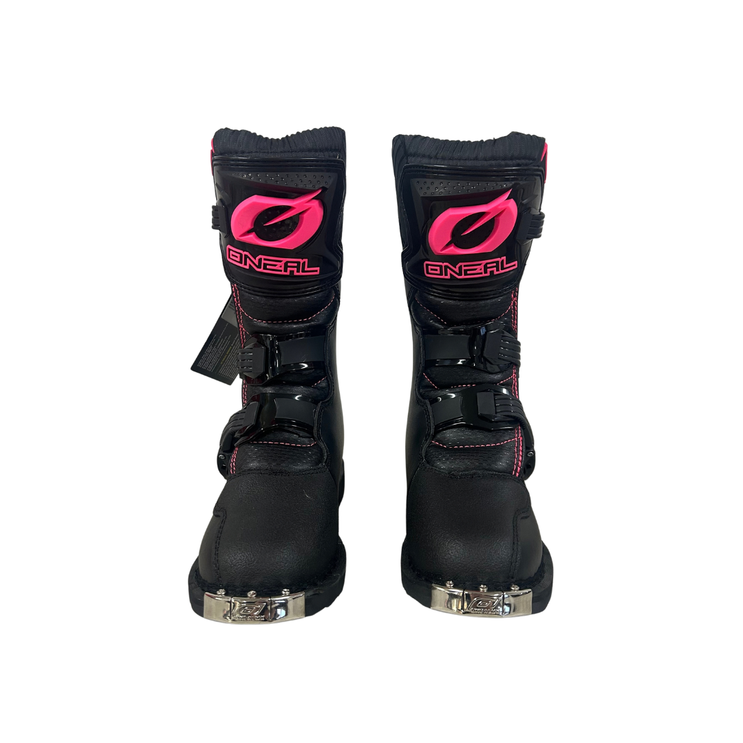O'Neal Youth Rider MX Boots - Black/Pink