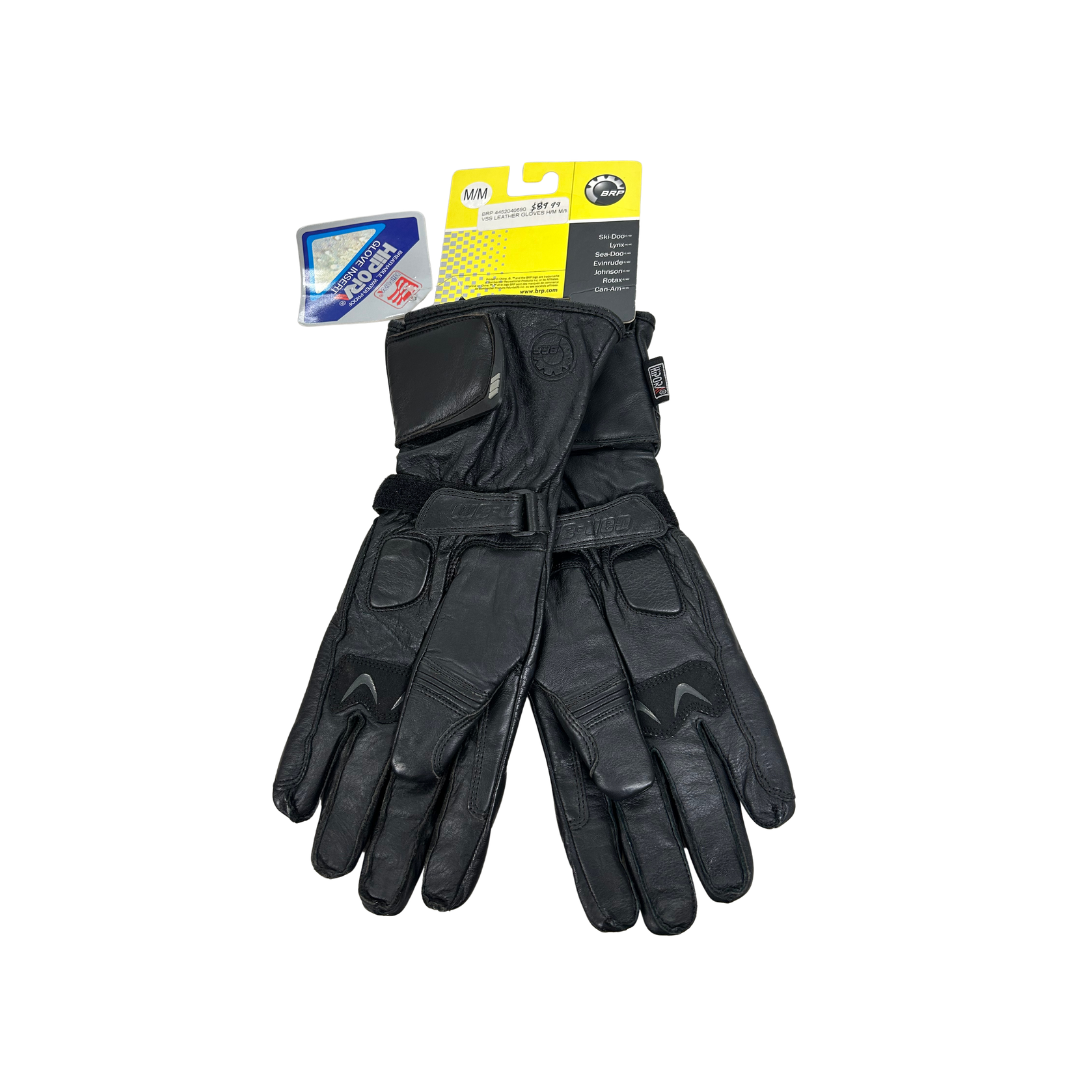 Can-Am Men’s VSS Leather Riding Gloves – Black - Medium