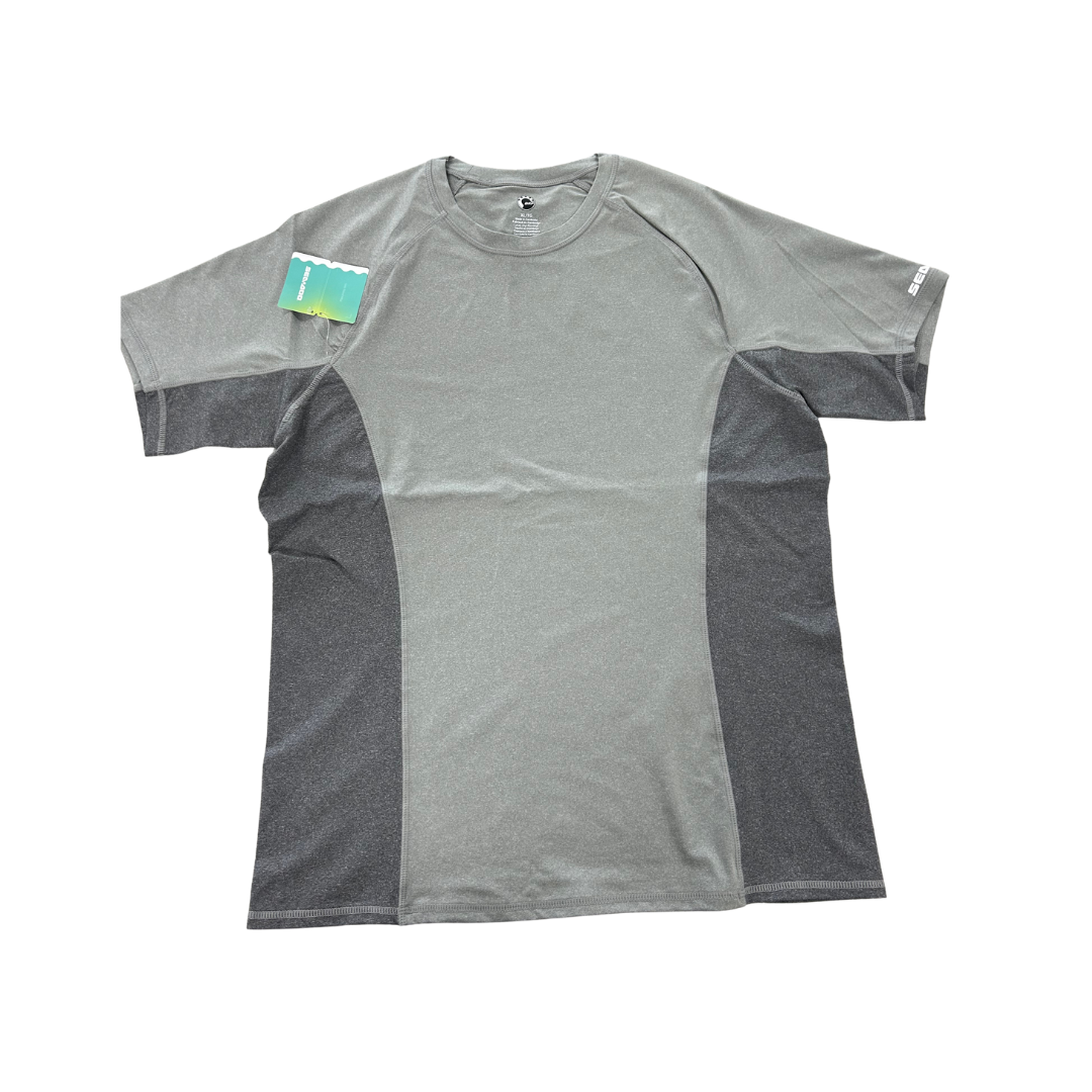Sea-Doo Men’s Performance Short-Sleeve Rashguard – Smoke Gray