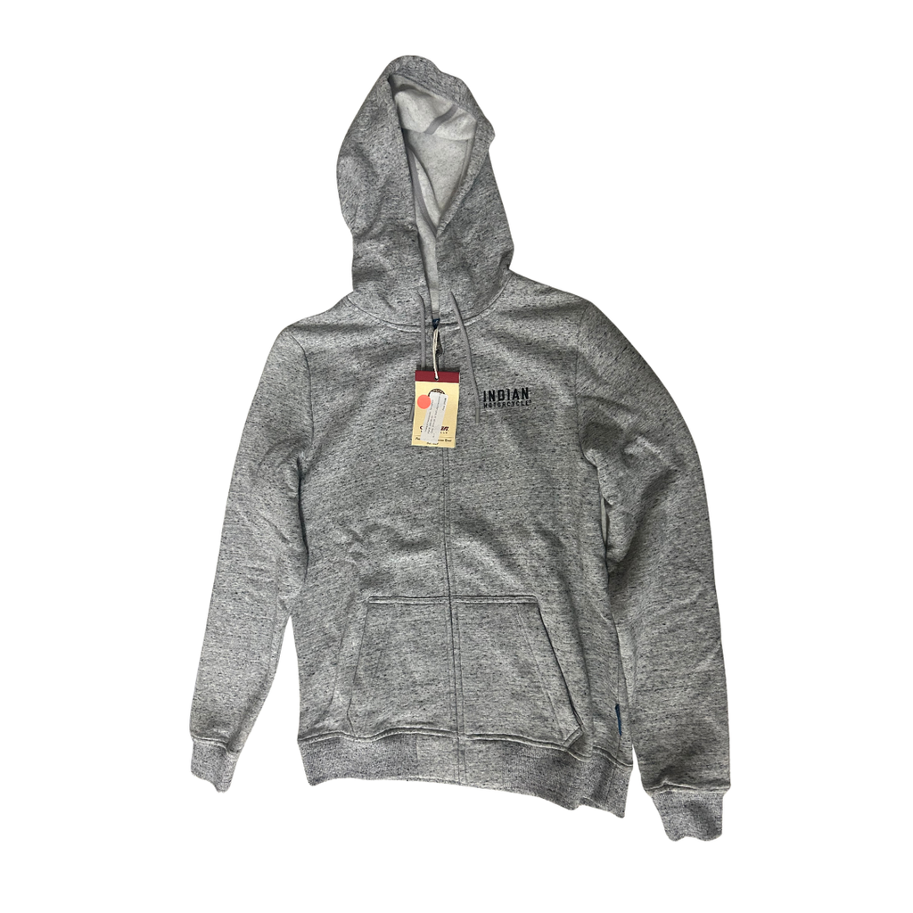 Indian Motorcycle Women's Textured Logo Hoodie in Gray | Medium