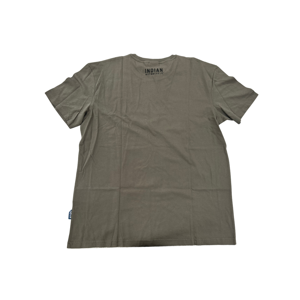 Indian Motorcycle Men’s Block Logo T-Shirt – Khaki
