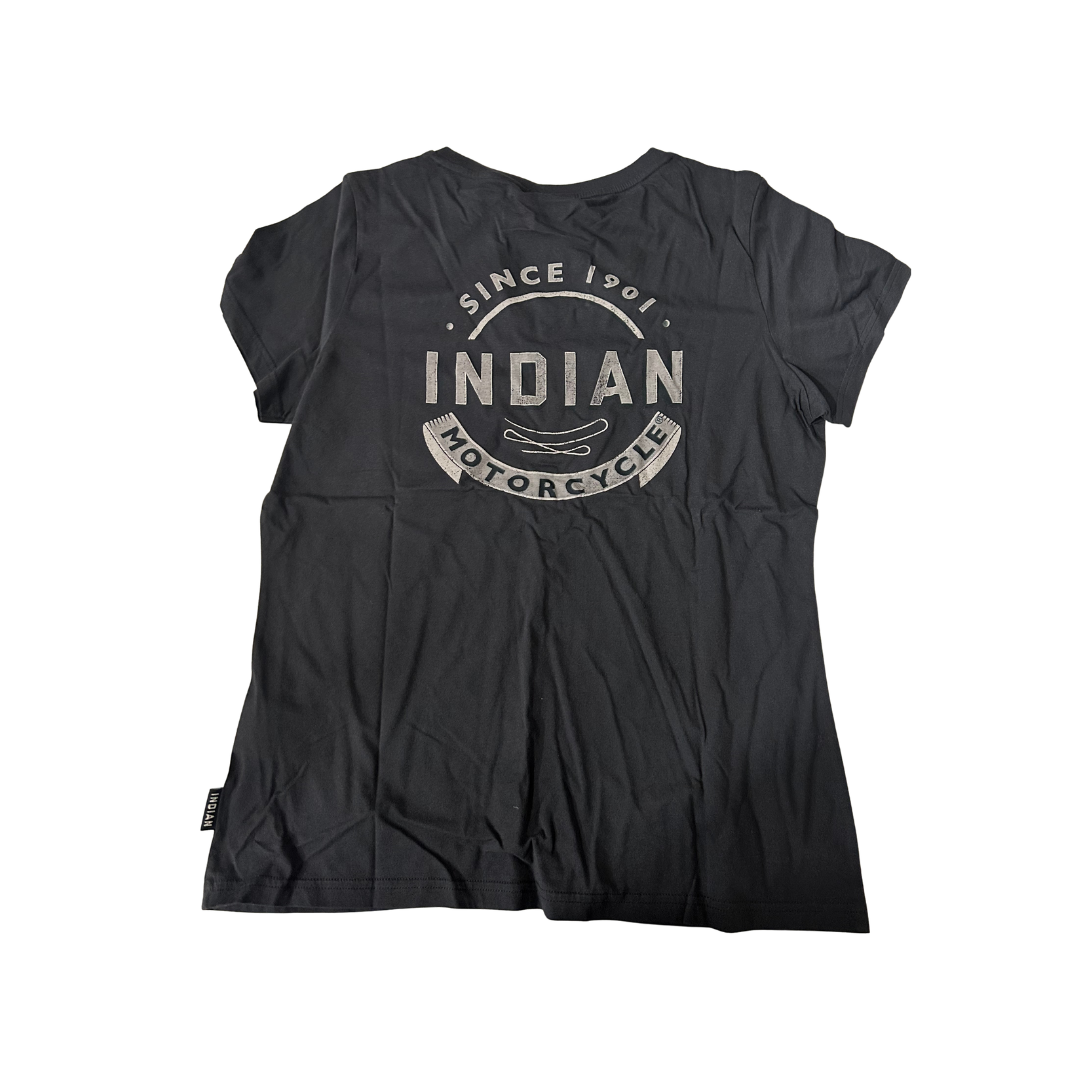 Indian Motorcycle Women’s Icon Graphic T-Shirt – Black