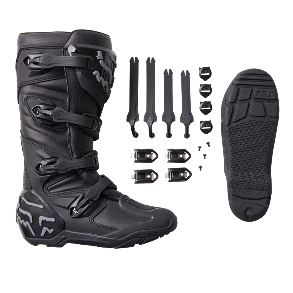 Fox Racing Comp X Motocross Off-Road Boots, Black, 11