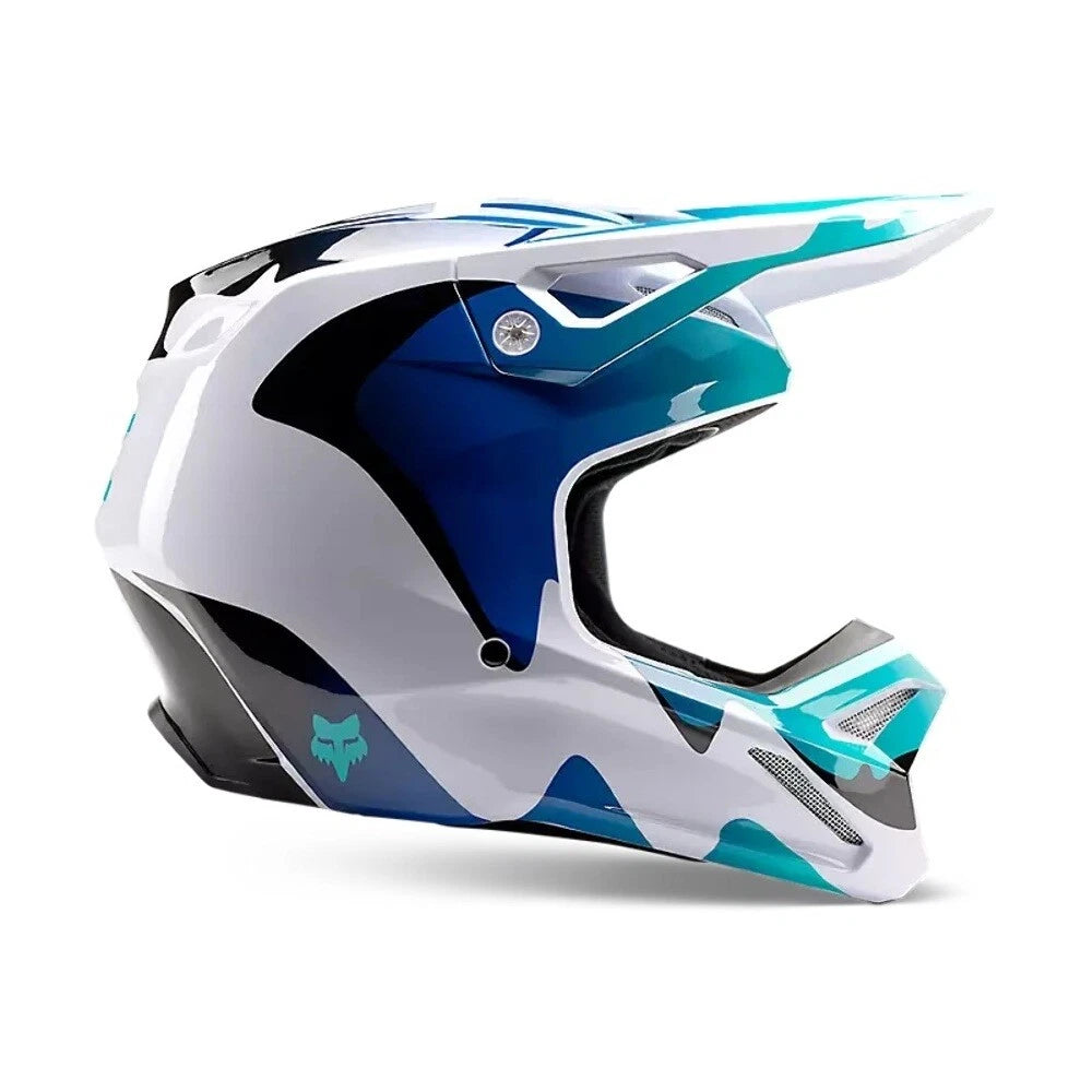 Fox Racing V1 Kozmik Motocross Helmet - Blueberry