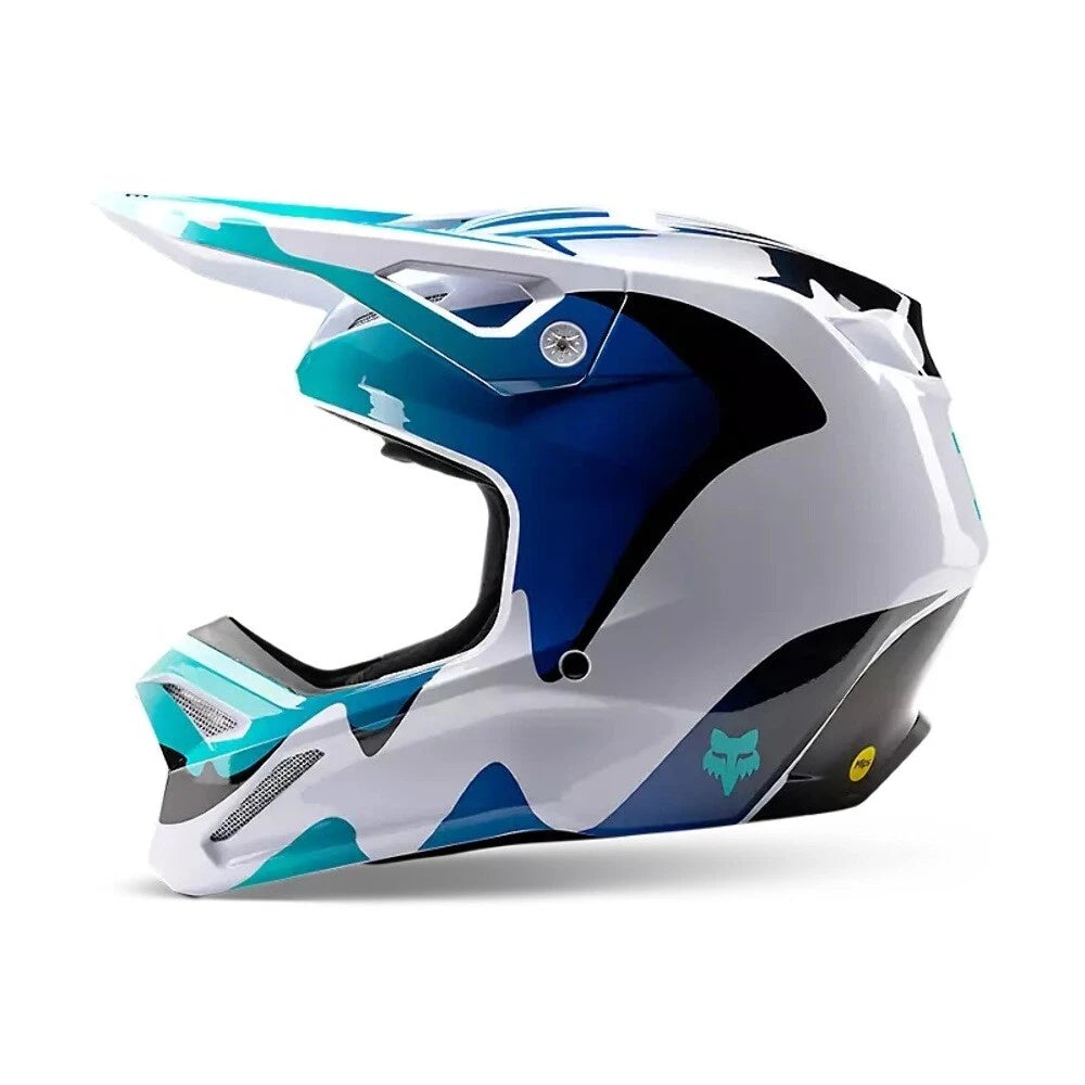 Fox Racing V1 Kozmik Motocross Helmet - Blueberry