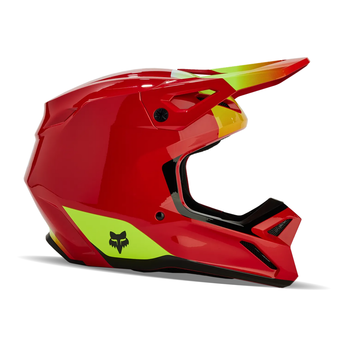 Fox Racing V1 Ballast Motocross Helmet - Flo Red