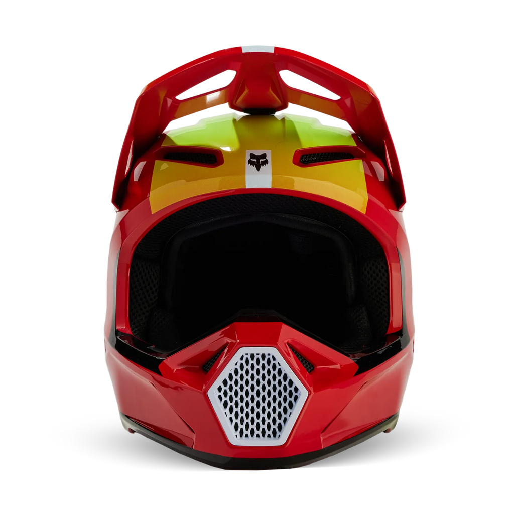 Fox Racing V1 Ballast Motocross Helmet - Flo Red