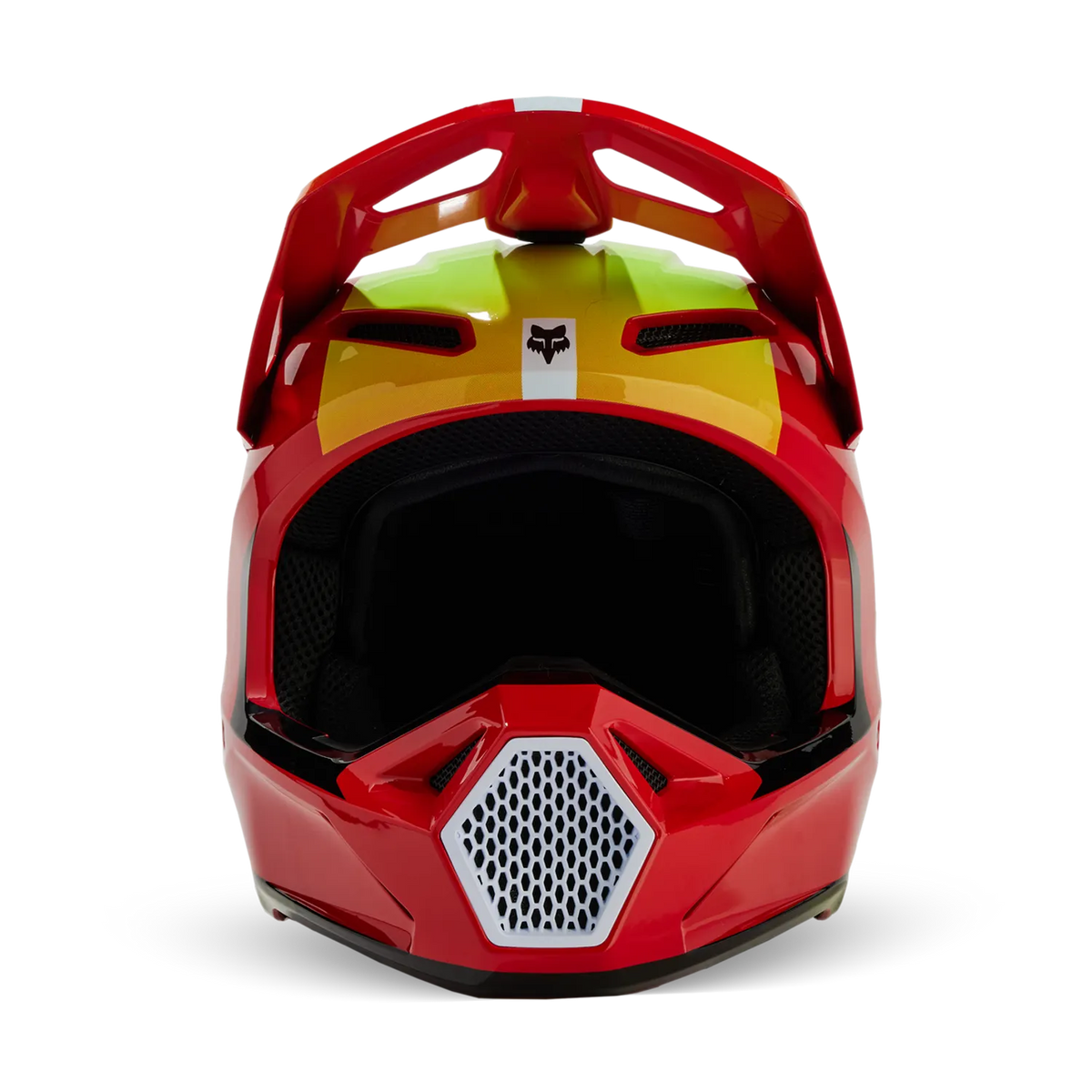 Fox Racing V1 Ballast Motocross Helmet - Flo Red