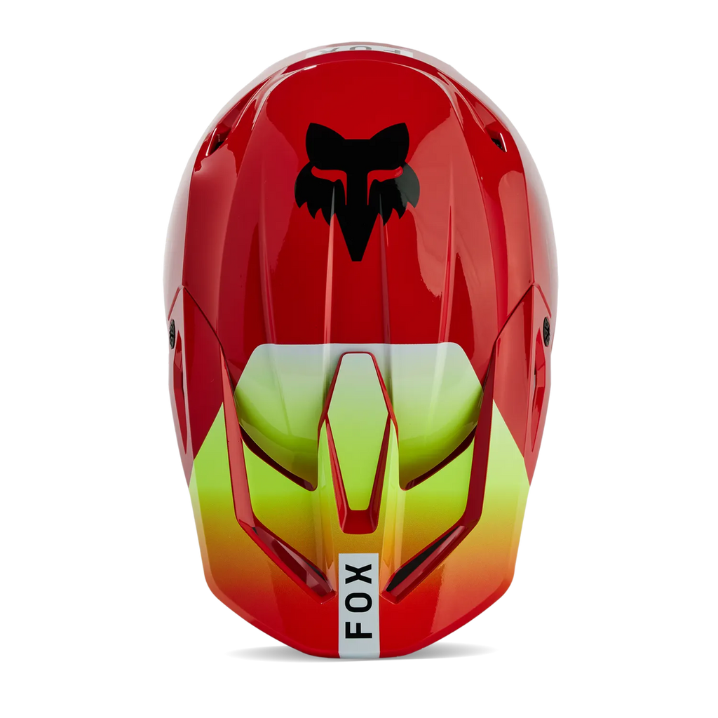 Fox Racing V1 Ballast Motocross Helmet - Flo Red