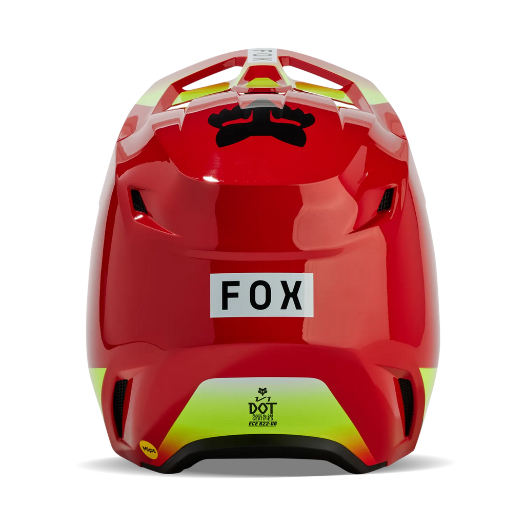 Fox Racing V1 Ballast Motocross Helmet - Flo Red