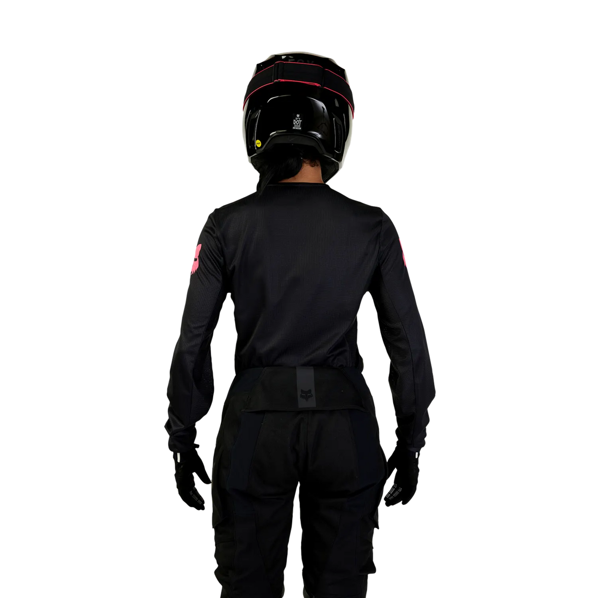 Fox Racing Women's 180 Blackout Motocross Jersey - Black/Black