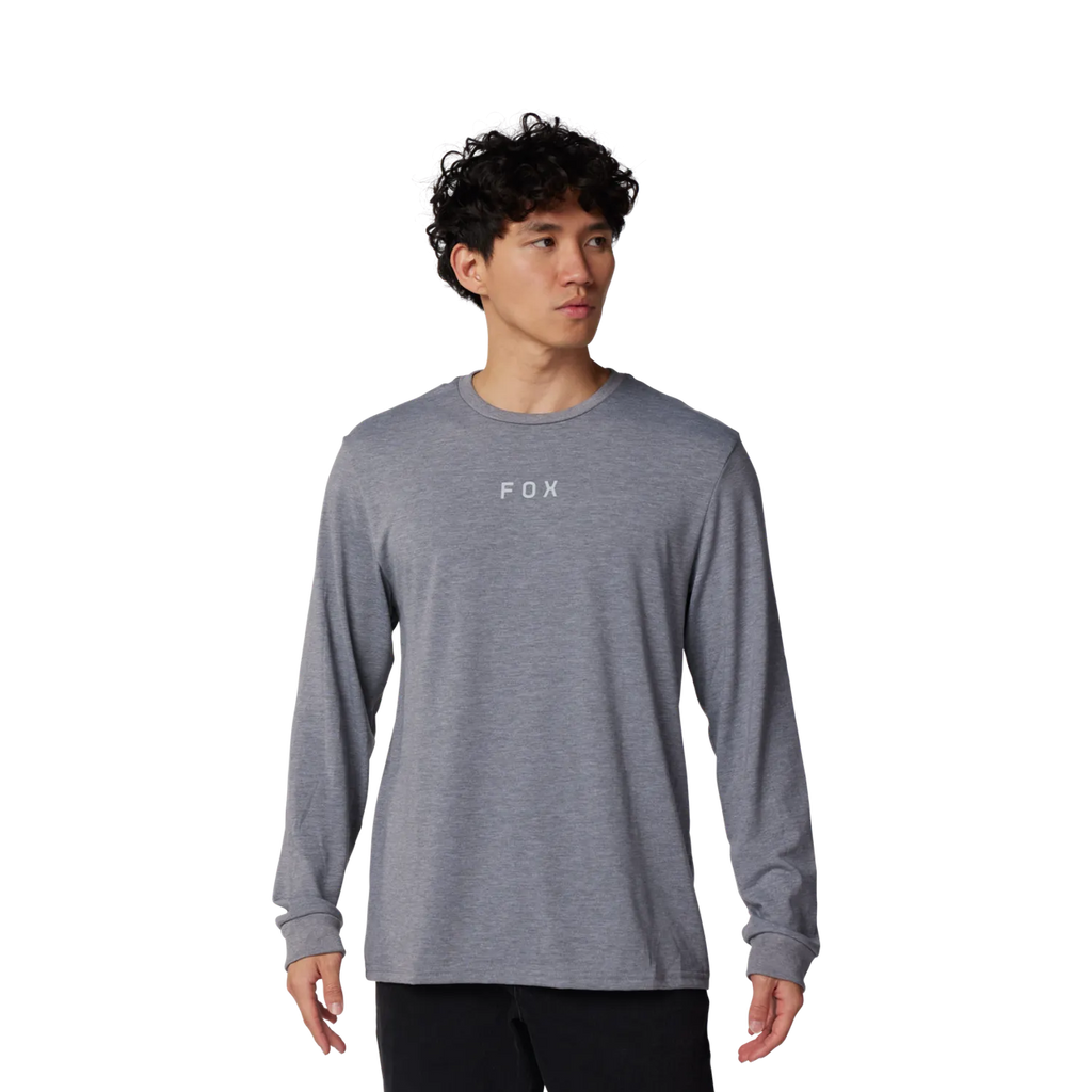 Fox Racing Magnetic Long Sleeve Tech T-Shirt - Heather Graphite Grey