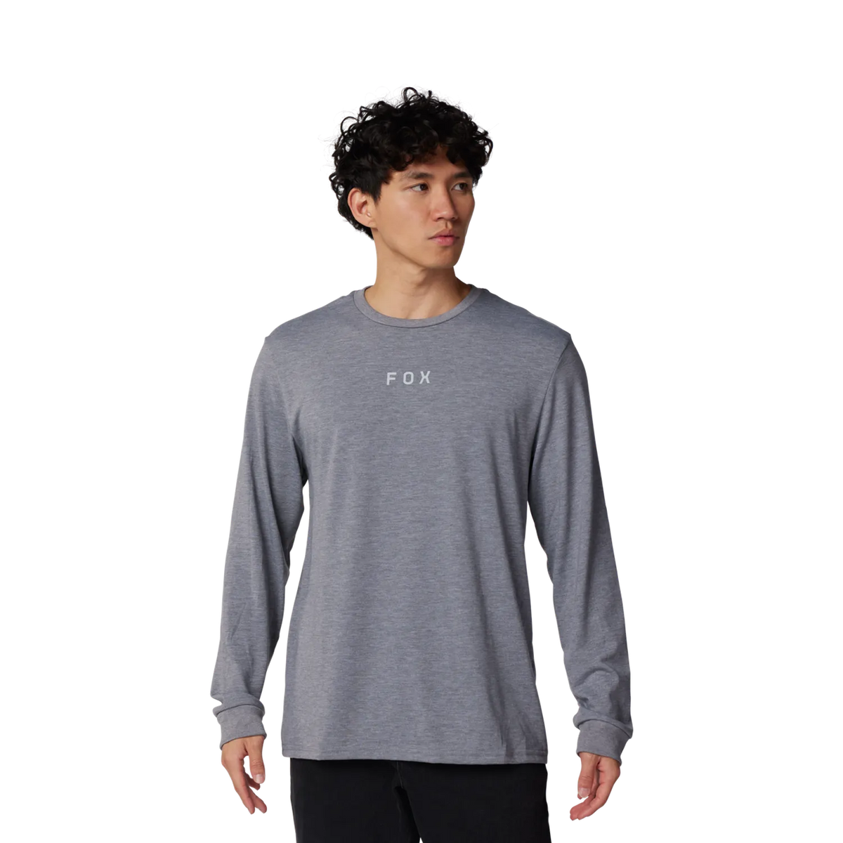 Fox Racing Magnetic Long Sleeve Tech T-Shirt - Heather Graphite Grey
