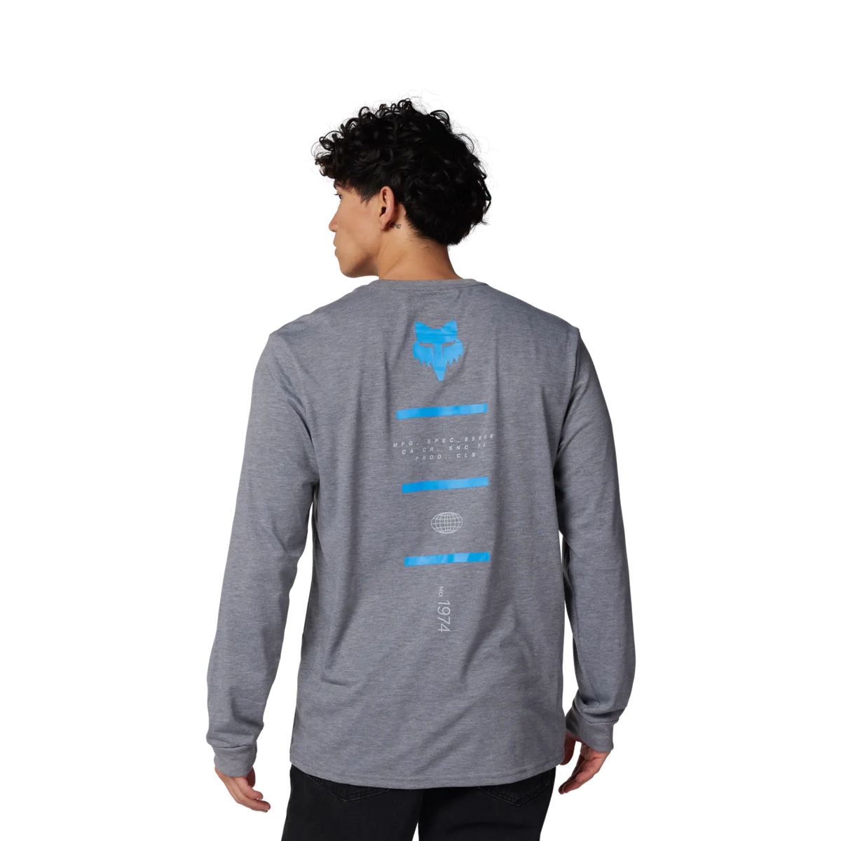 Fox Racing Magnetic Long Sleeve Tech T-Shirt - Heather Graphite Grey