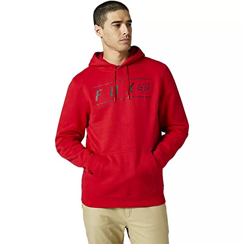 Fox Racing Men's Standard Pinnacle Pullover Fleece, Flame RED, Medium
