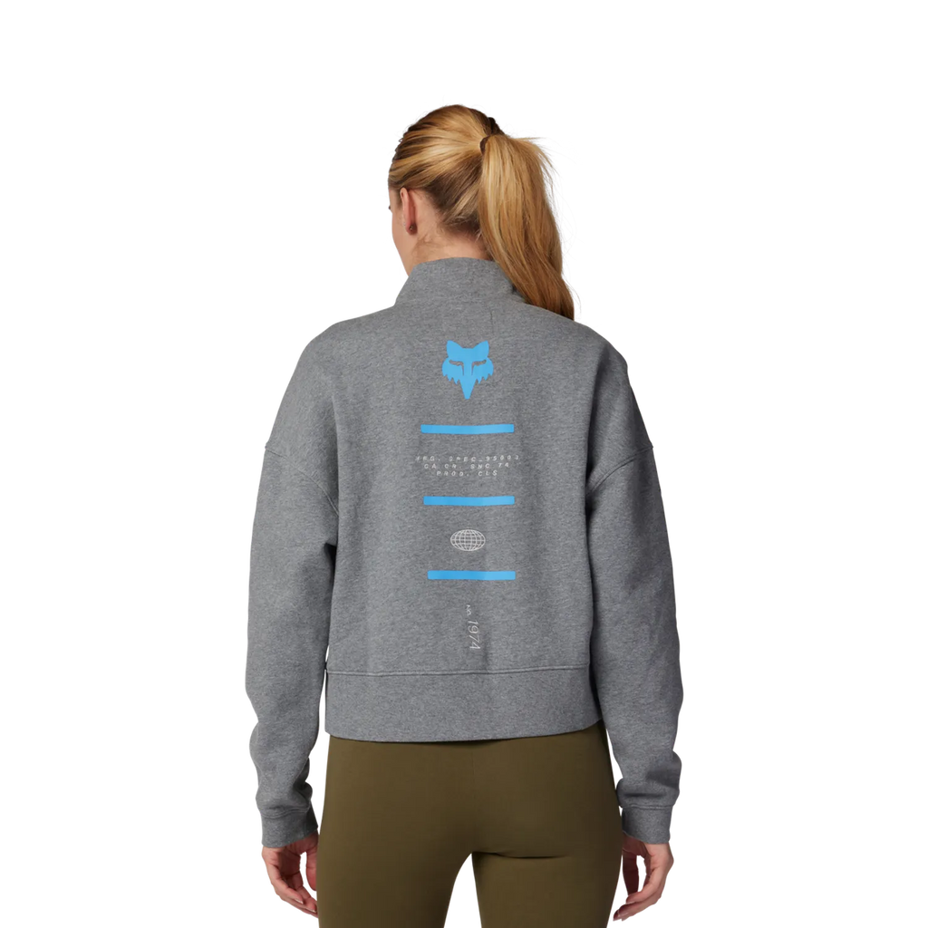 Fox Racing Women's Magnetic Zip Hoodie - Heather Graphite Grey