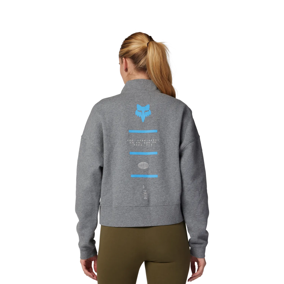 Fox Racing Women's Magnetic Zip Hoodie - Heather Graphite Grey