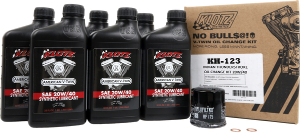 Indian® Motorcycle Thunderstoke Engine 15W-6 Synthetic Oil Change