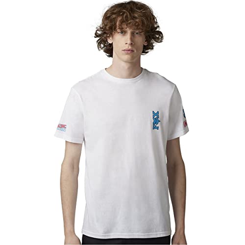 Fox Racing Barb Wire Premium Mens Short Sleeve T-Shirt Optic White MD