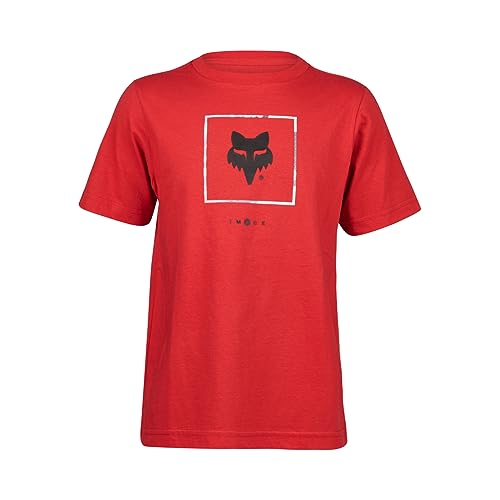 Fox Racing Boys' Youth Atlas SS TEE, Flame RED, Medium
