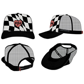 Trip Hat Black/White Os by Fasthouse