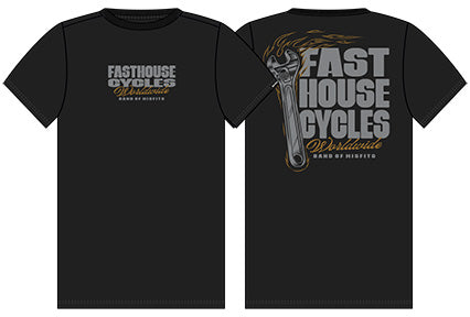 Spanner Short Sleeve T-Shirt Graphblack by Fasthouse