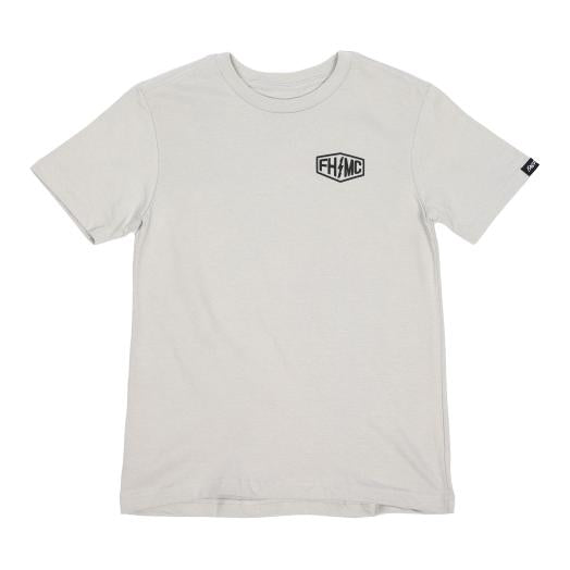 Youth Gibson Short Sleeve T-Shirt Light Gray by Fasthouse
