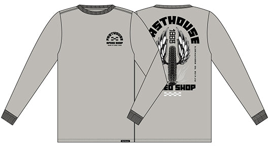 FastHouse IRON ST-ShirtD Long Sleeve T-Shirt LT GRAY