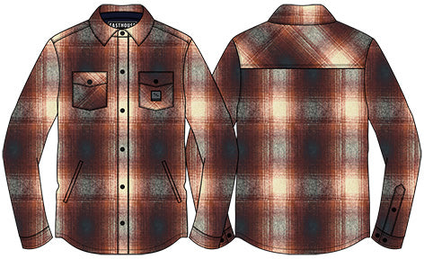 FastHouse FOLong SleeveOM FLANNEL RUST