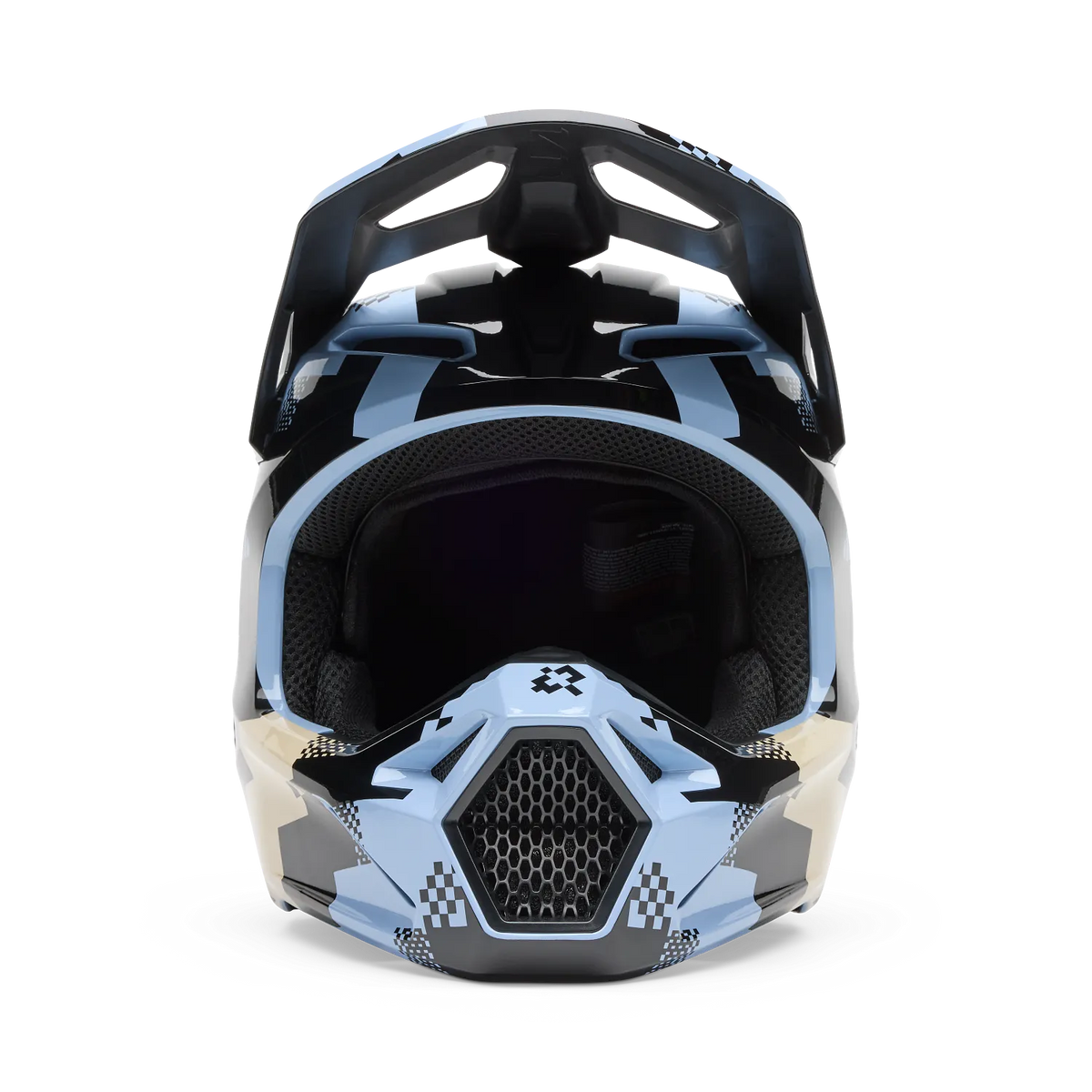 Fox Racing V1 Digi Image Motocross Helmet - Light Slate Blue
