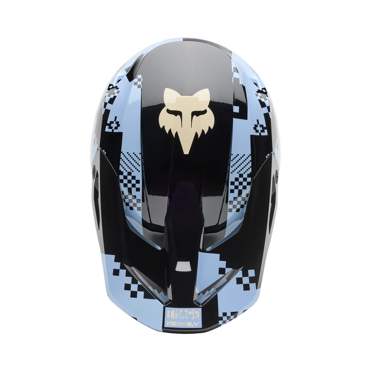 Fox Racing V1 Digi Image Motocross Helmet - Light Slate Blue