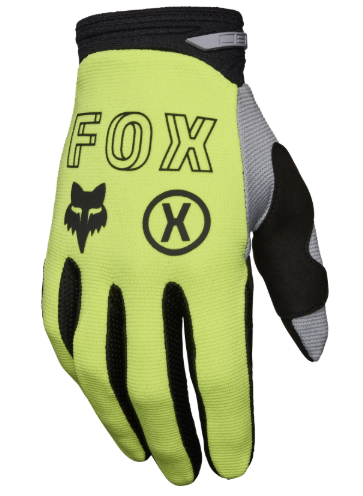 Fox Racing 180 Flow Motocross Gloves - Black/Hi-Viz Yellow