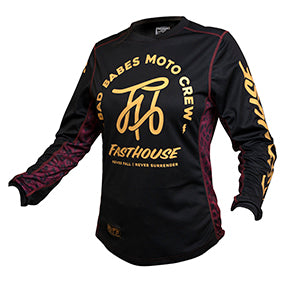 FastHouse Women's GRNDHOUS SCRPT Jersey BLACK