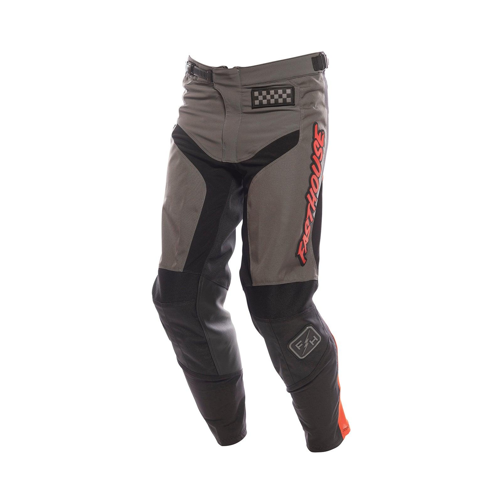 Youth Grindhouse Pant Gray/Red by Fasthouse