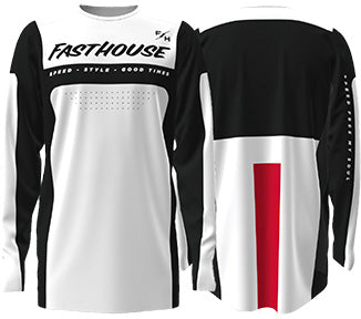FastHouse HELIX MONACO Jersey BLACK/WHT