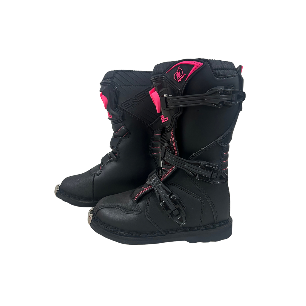 O'Neal Youth Rider MX Boots - Black/Pink