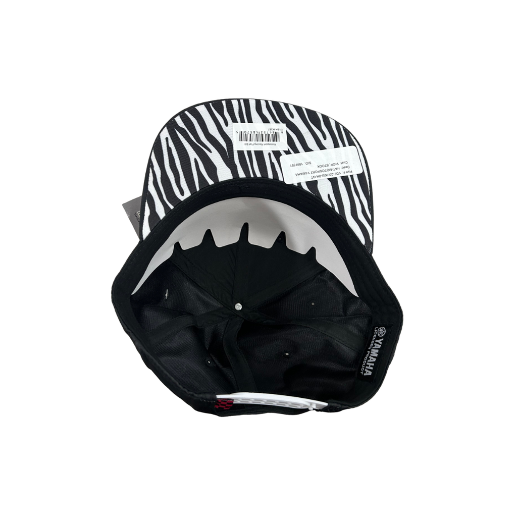 Yamaha Motosport Retro Flat Bill Snapback Hat – Black